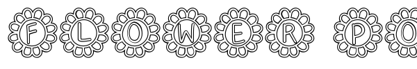 Flower Power font preview